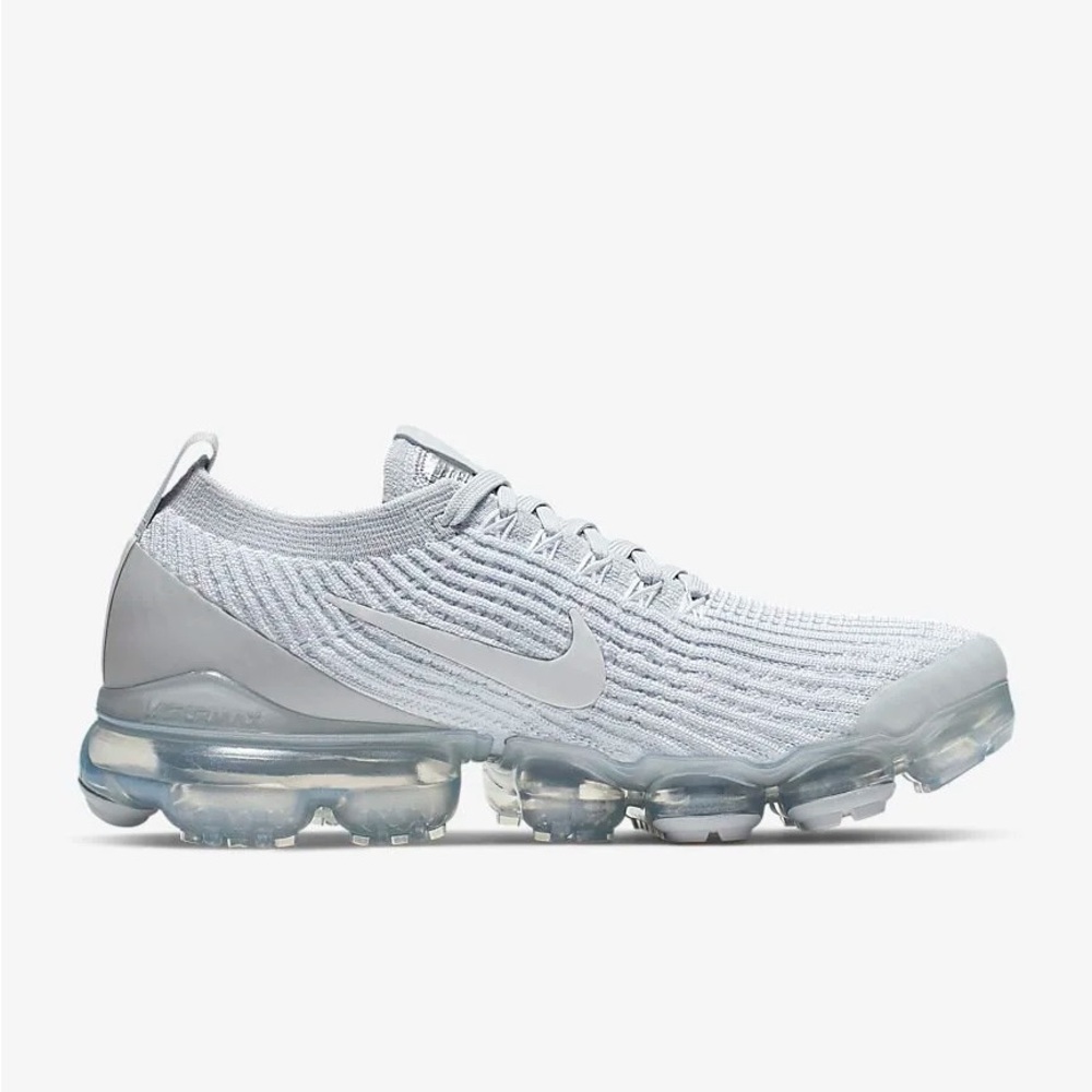 Nike Air VaporMax Flyknit 3 in White Reflect Silver